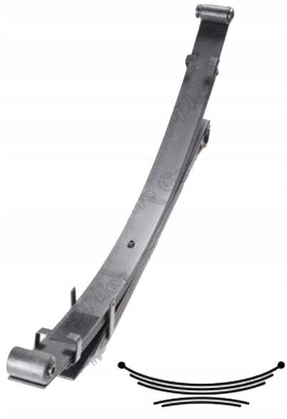 640007 - ЛИСТОВАЯ РЕССОРА MITSUBISHI L 200 2.4 2.5 ! Килен !