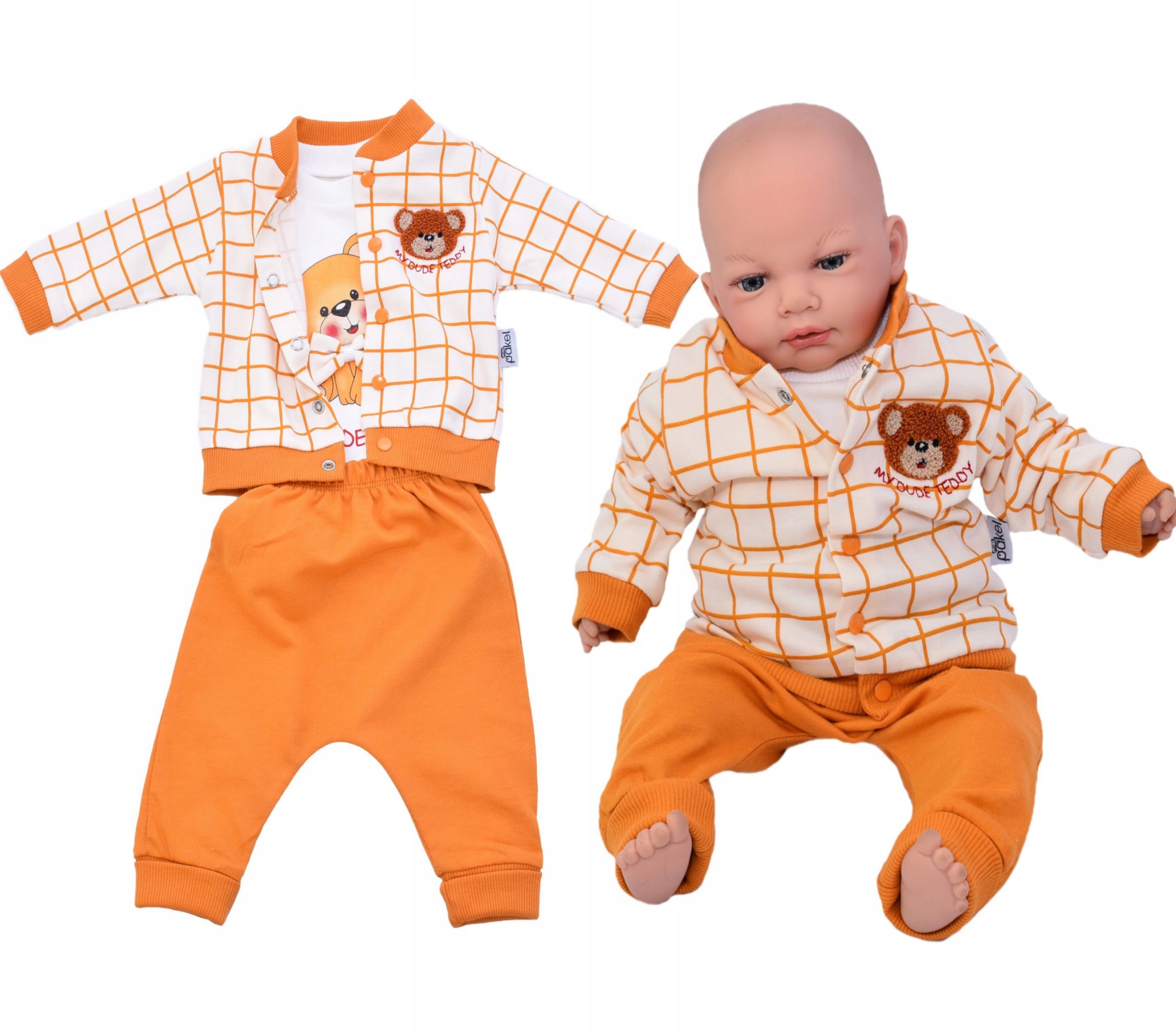 ZESTAW UBRANEK DLA CHŁOPCZYKA BLUZA SPODNIE BODY