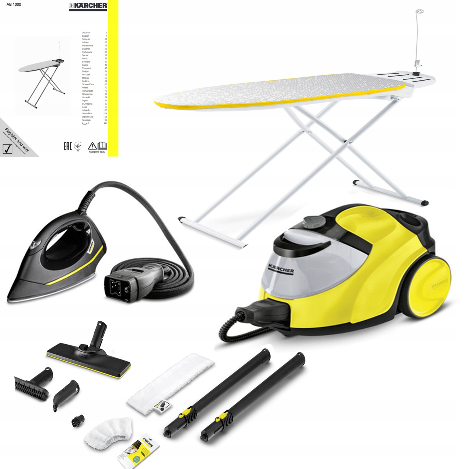 

Karcher Parownica Sc 5 +super zestaw do prasowania