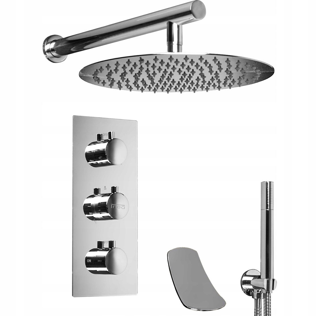Podomietkový sprchový set s nástenným výtokom
