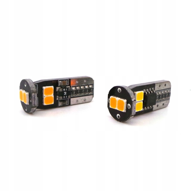 

W5W żarówka Led T10 12V Canbus 400lm Pomarańczowa