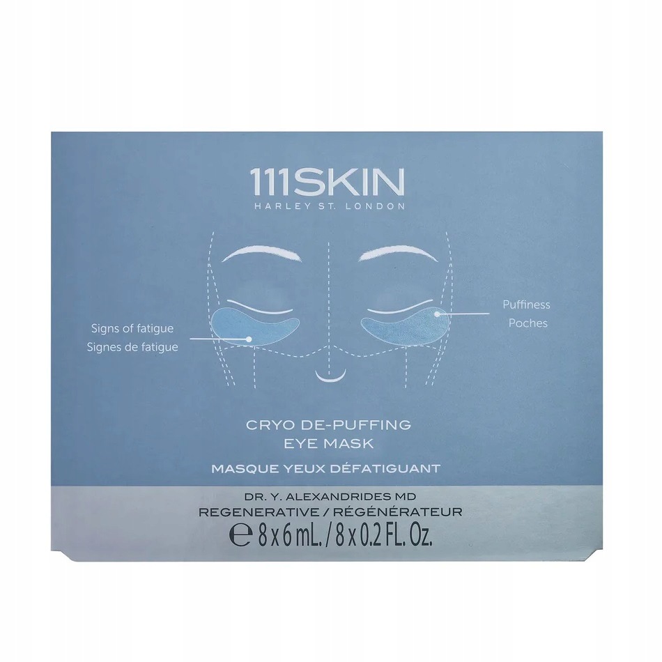 111SKIN Cryo Depuffing Eye Mask Maska Pod Oči 8 x 6 ml