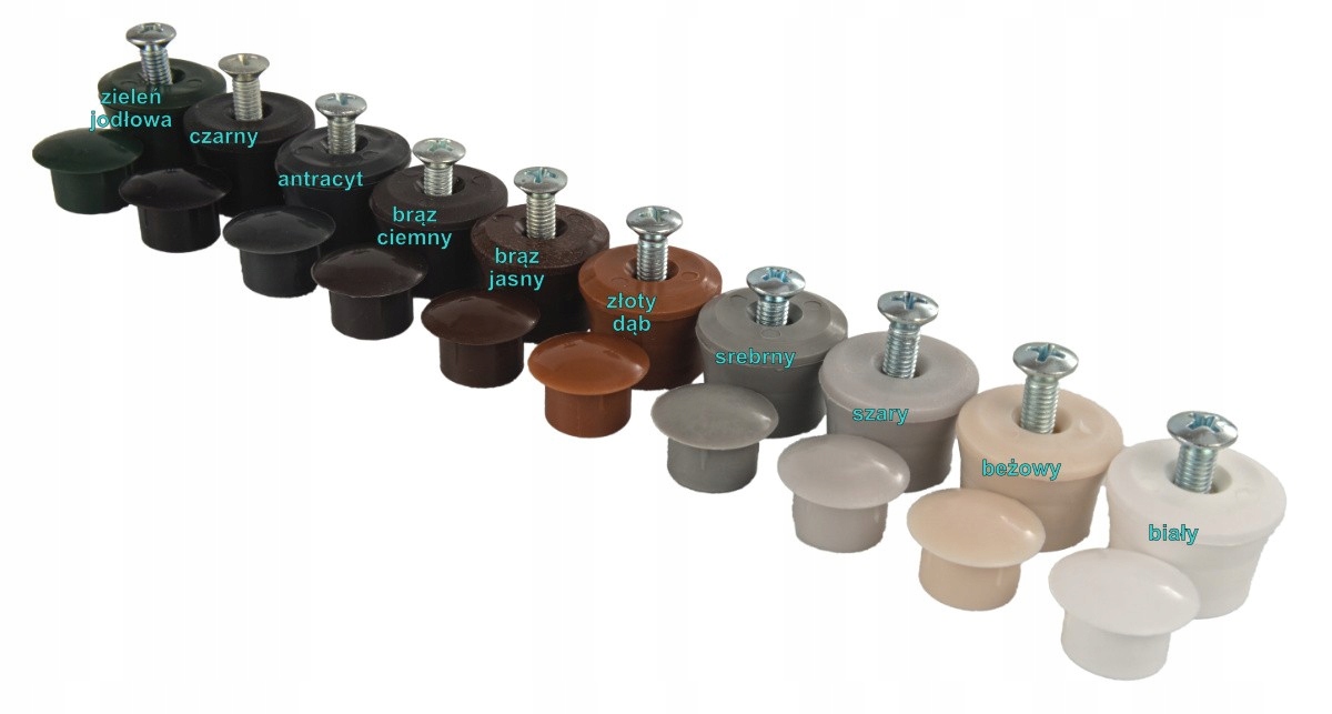 Stoper rolety okrągły brąz ciemny Marka Anwis