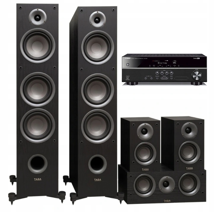 Yamaha HTR-2071 + zestaw 5.0 Taga Harmony TAV-607
