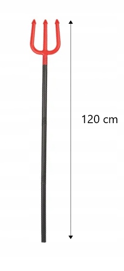 WIDŁY DIABŁA DIABLICY DUŻE TRÓJZĄB 120CM HALLOWEEN Marka Ciao Srl