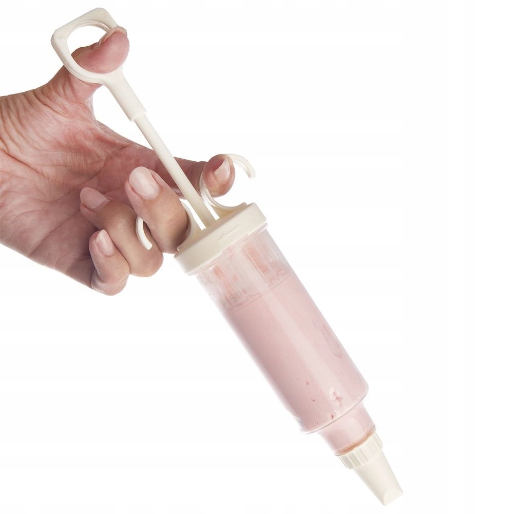 Strzykawka DEKORATOR szpryca do kremu ciast tortów deserów + końcówki Materiał dominujący tworzywo sztuczne