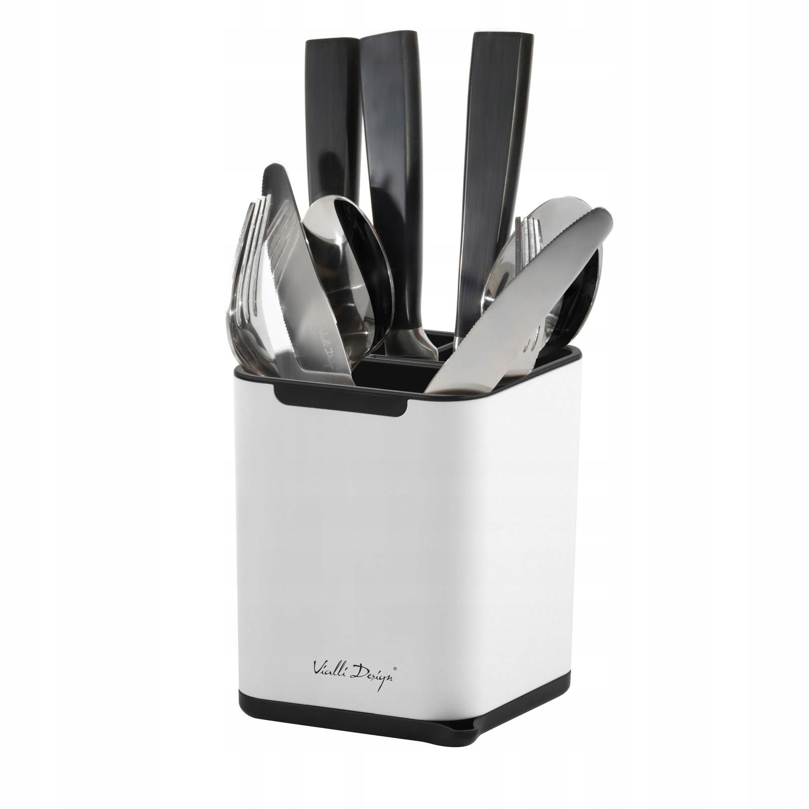 

Vialli Design Ociekacz Na Sztućce Livio Duo Biały