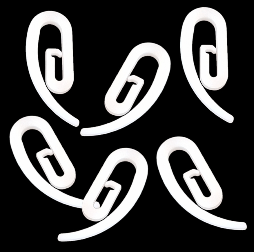 AGRAFKI AGRAFKA FRANCUSKA ŚLIMAK, HACZYK DO FIRAN ZASŁON 50SZT.