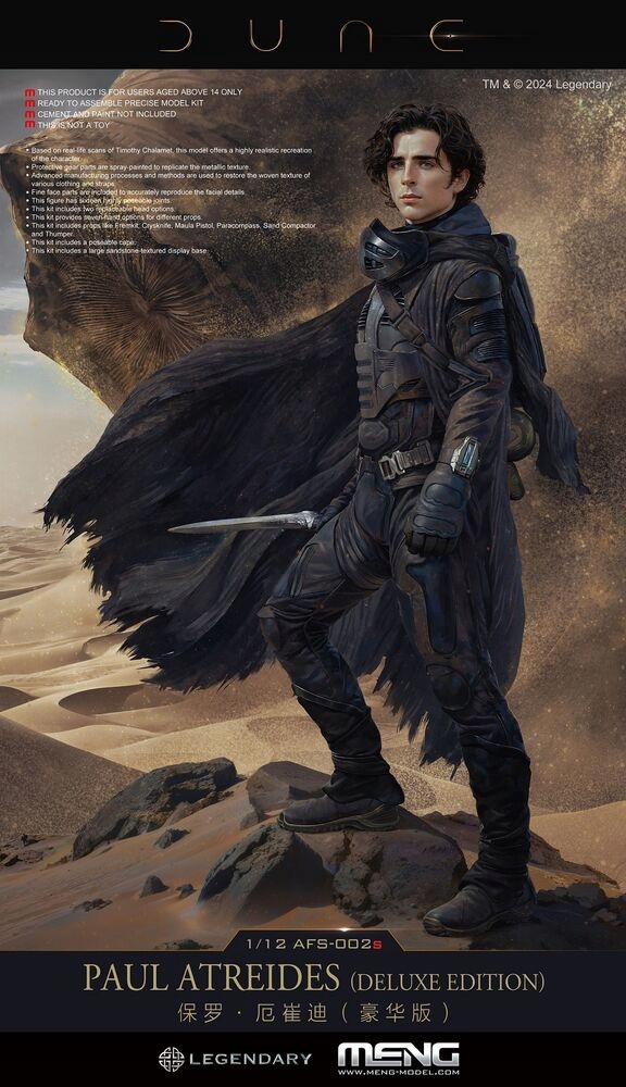 Dune Paul Atreides (Deluxe Edition) Meng- Model AFS-002s v měřítku 1/12