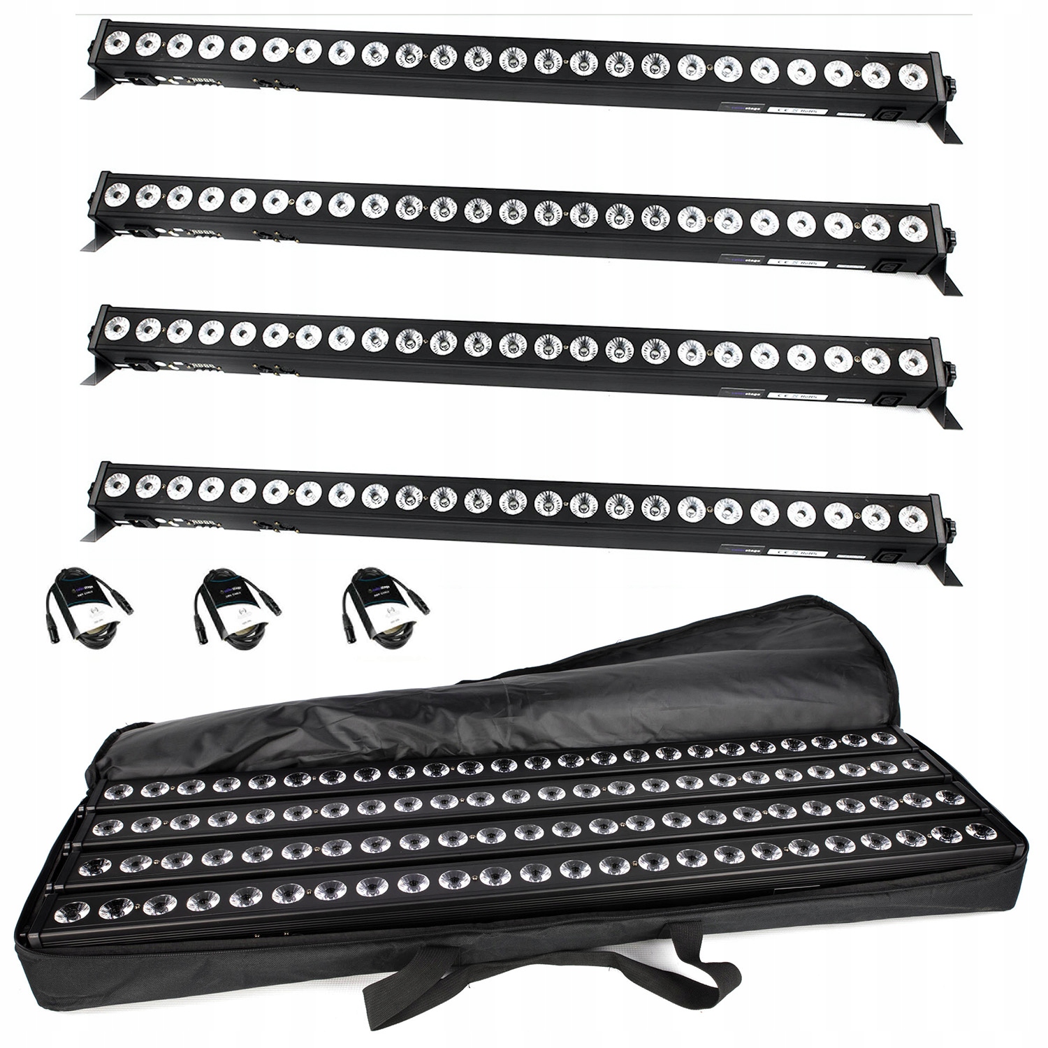 

Zestaw 4 Listwa Colorstage Led Bar 24x4 Rgbw Kable