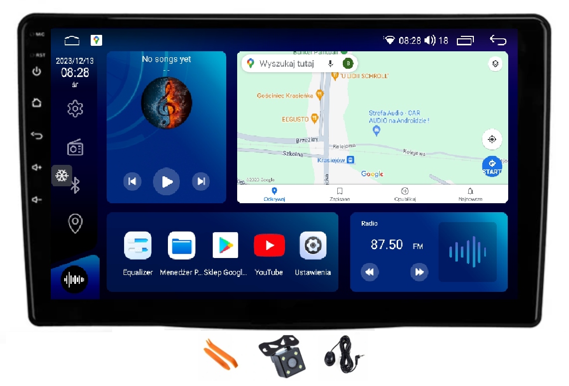 Rádio Android Navigácia Qled Carplay 256GB Lte Fiat 500 2 500 L 500C 15-23