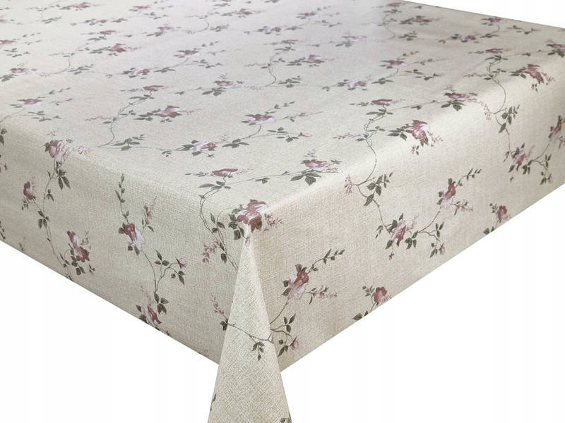 

Cerata Obrus Na Wymiar Beż Brokat Kwiaty 10x137 cm