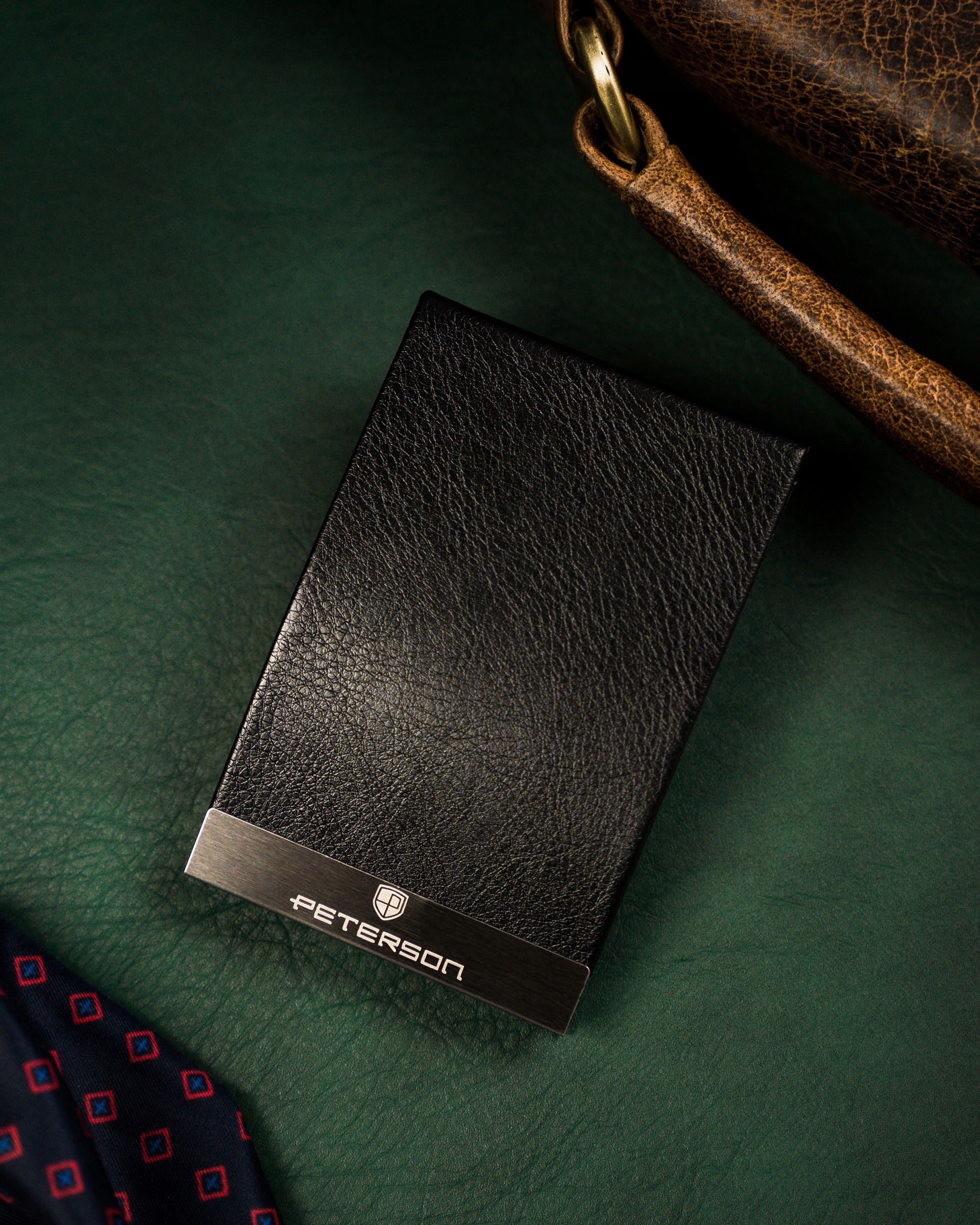 Peterson wizytownik karty wizytówki skóra eko etui Płeć uniseks