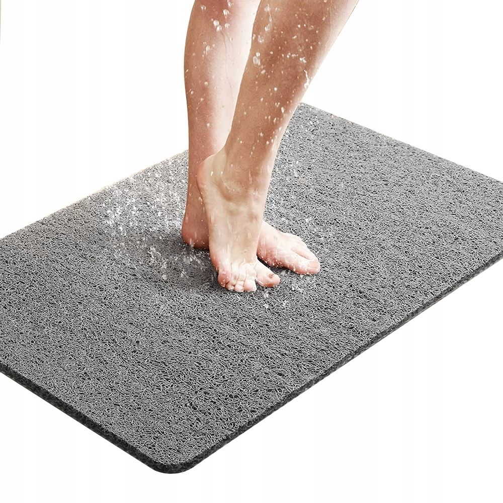 Pvc Sprchová Podložka 80 X 80 CM Šedá S Ventilací Proti Plísním