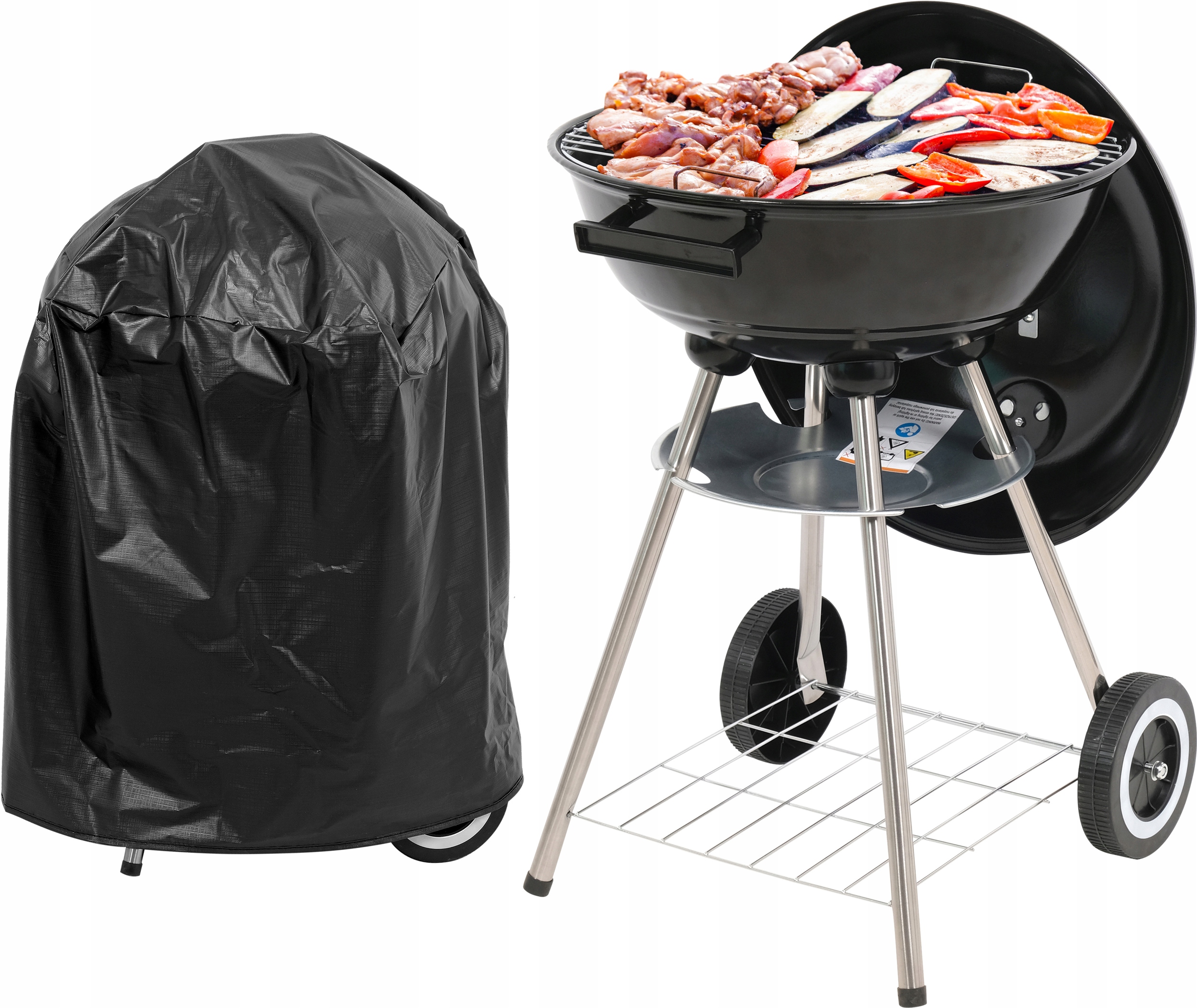 

Grill Ogrodowy Węglowy Okrągły Pokrywa Pokrowiec