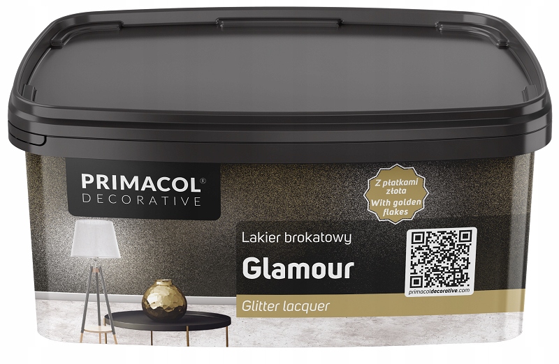 Primacol Třpytivý Lak 1 L Glamour Se Zlatými Lístky