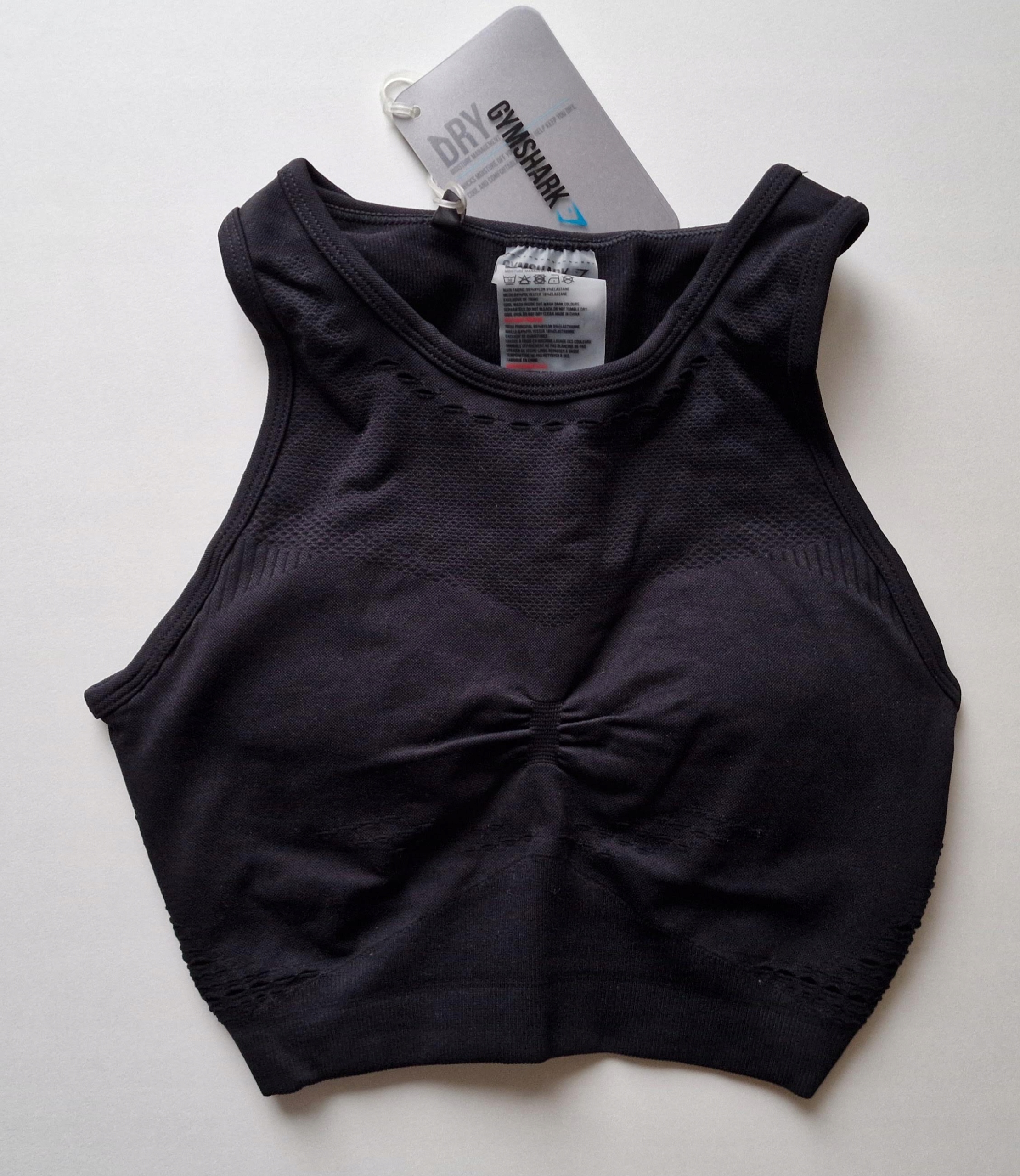 Gymshark biustonosz sportowy treningowy Flawles Knit Sports Bra 34 Xs