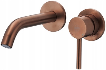 Kfa Bateria Umywalkowa Podtynkowa Moza Miedź Szczotkowana Pvd