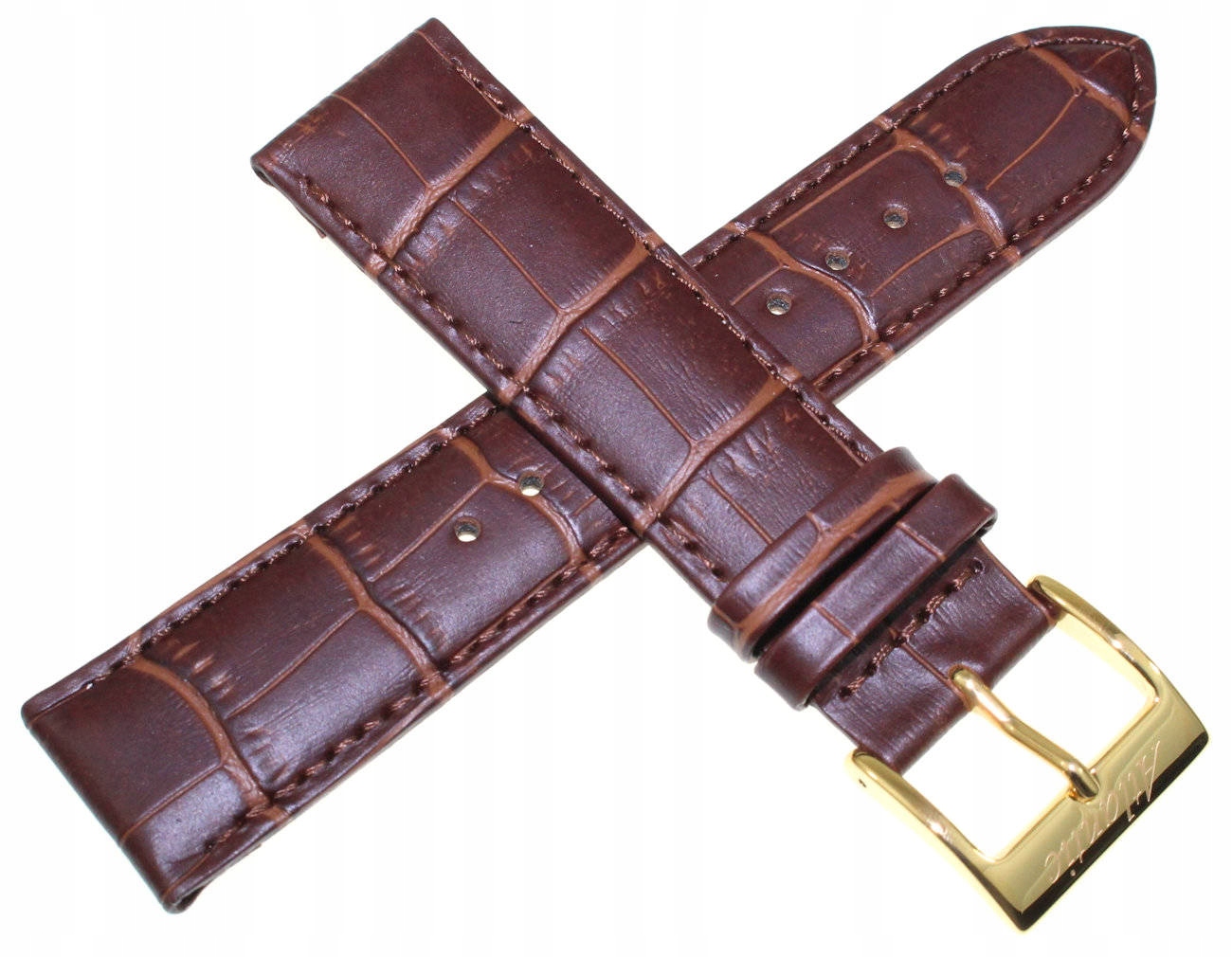 Hnědý Kožený Řemínek Na Hodinky Atlantic 22 mm