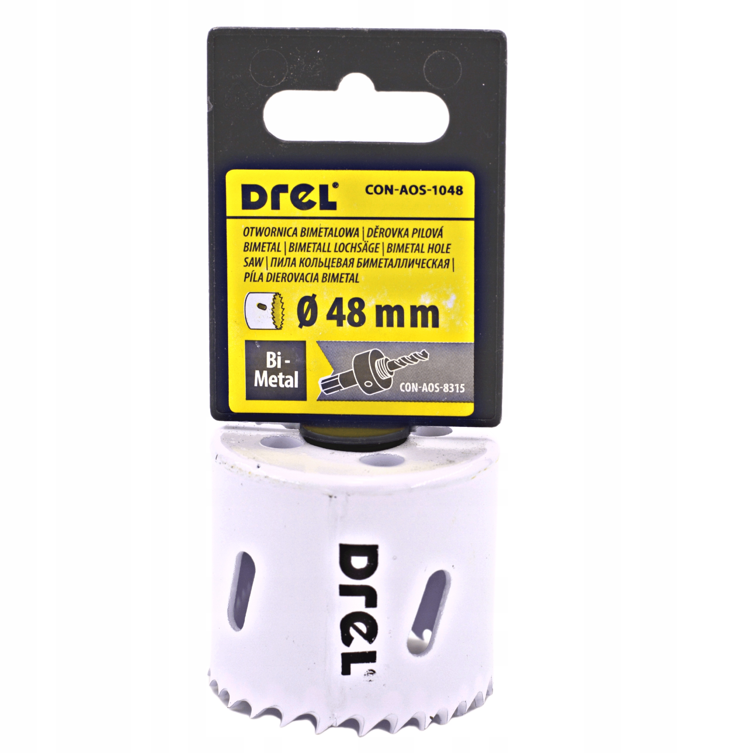 OTWORNICA KORONKA BIMETAL DO DREWNA METALU 48 mm Seria CON-AOS