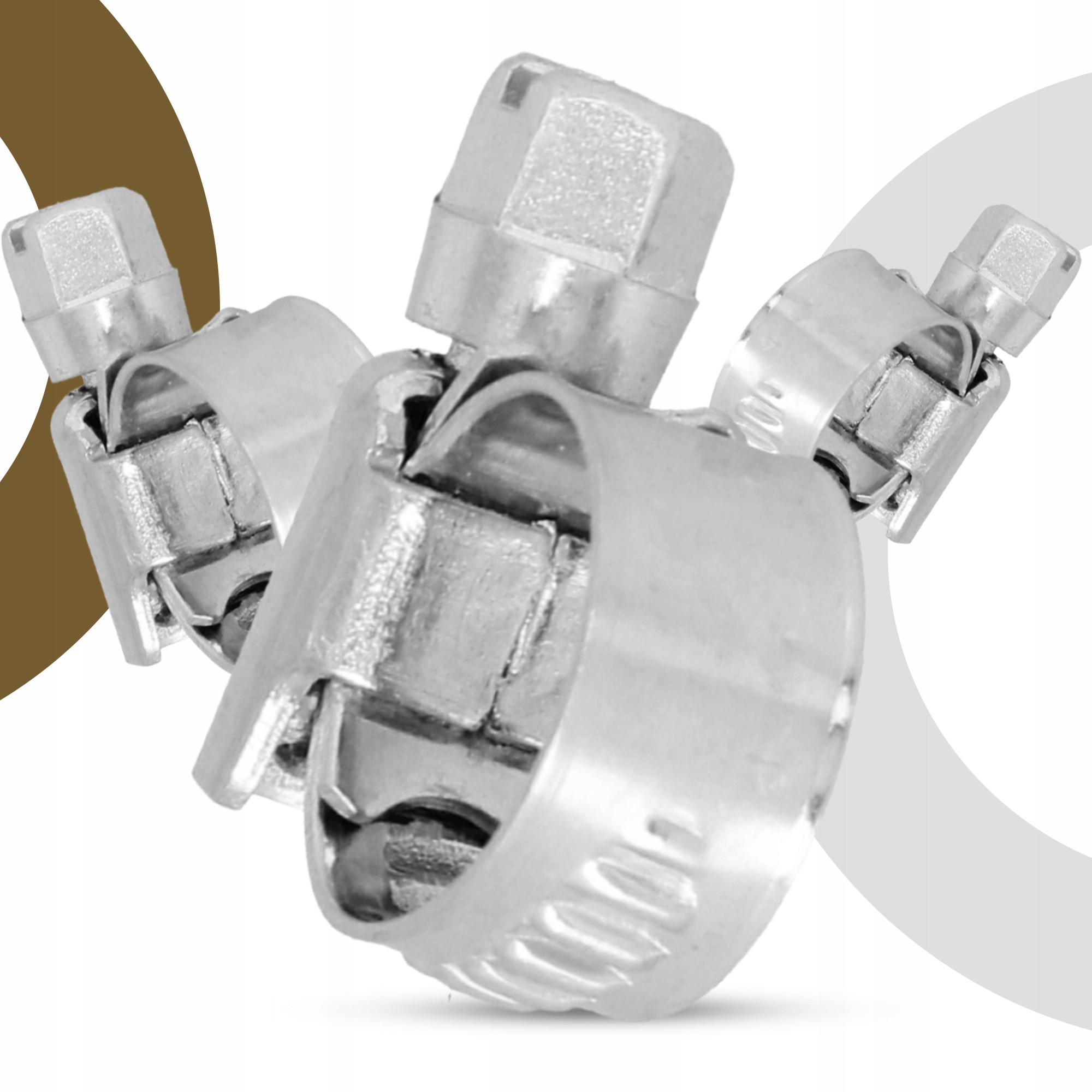 Obejma Ślimakowa OPASKA ZACISKOWA 10-16 mm Metalowa Stalowa SKRĘCANA Cybant EAN (GTIN) 5905261592477