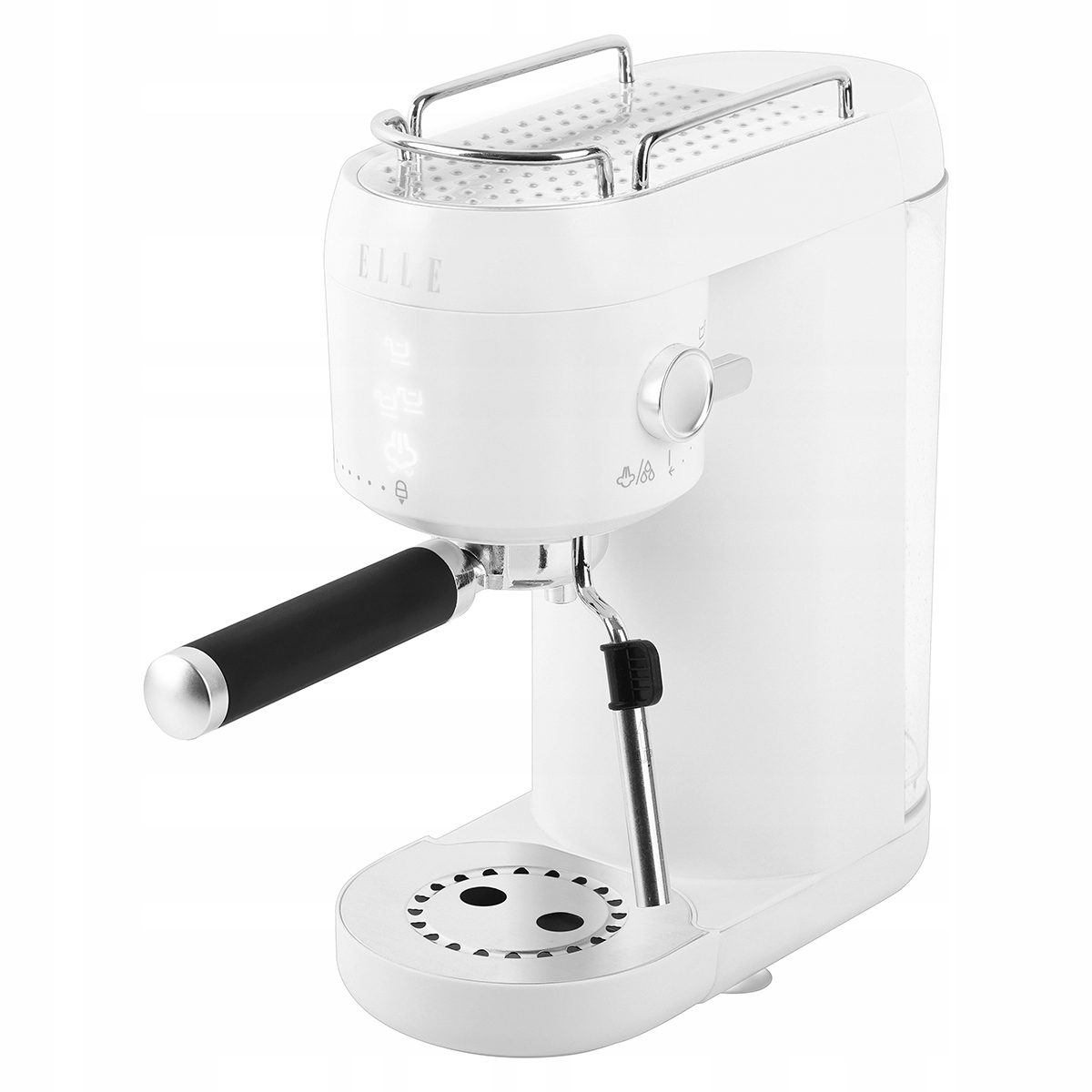 pákový espresso kávovar na kávu, penenie mlieka 1400 W, 20 barov, biely