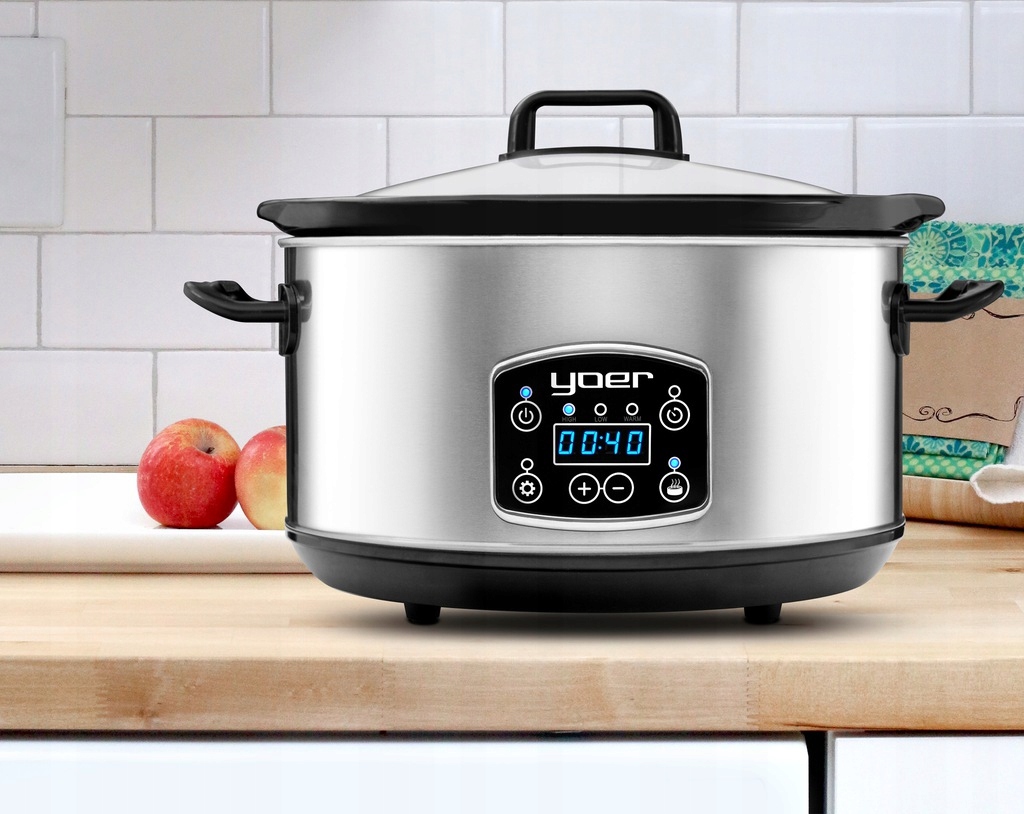 Wolnowar Slow Cooker Garnek ceramiczny 4,5L Yoer 280W INOX LCD +Programator EAN (GTIN) 5906874237045