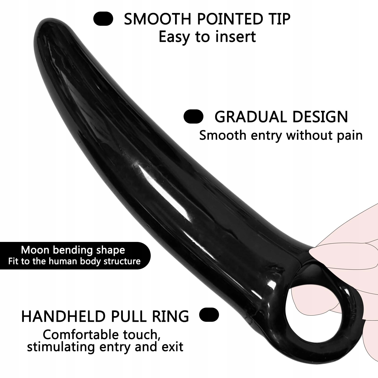 PREMIUM Zestaw 5 Silikonowych Dilatorów Anus i Pochwy dla Kobiet i Mężczyzn — miniatura 3