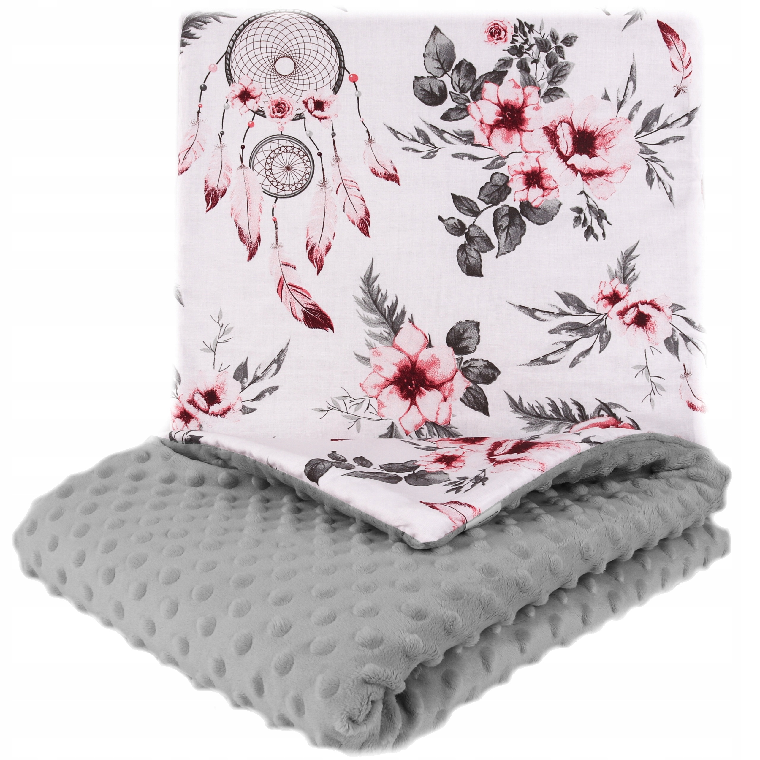 

123BABY Komplet Do Wózka Minky Kocyk Poduszka