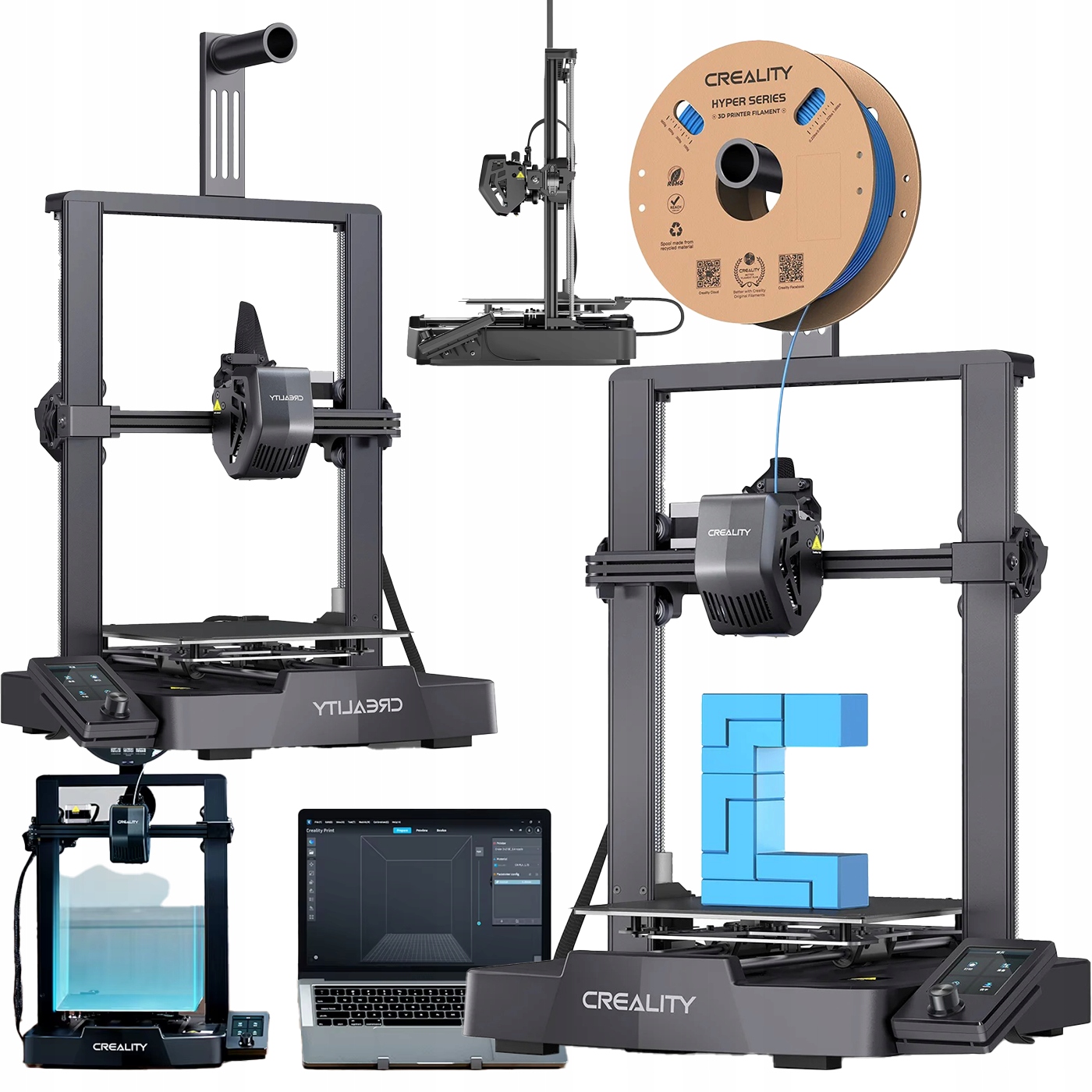 3D tlačiareň Ender-3 V3 Se 400x366x490 mm Pla, Petg, TPU(95A) Technická