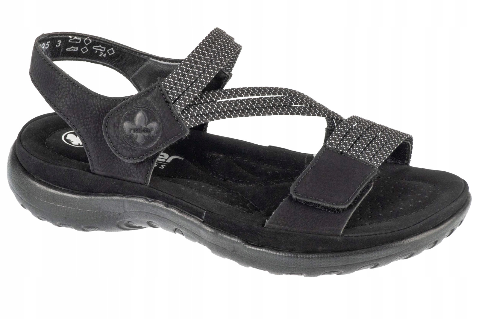 Rieker Sandals [40] Dámské sandály černé
