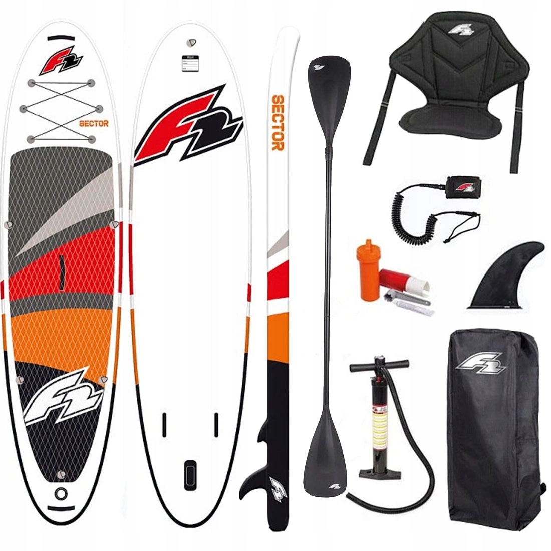 Deska Sup pompowana zestaw z wiosłem F2 paddle board Sector 12'2 372 cm
