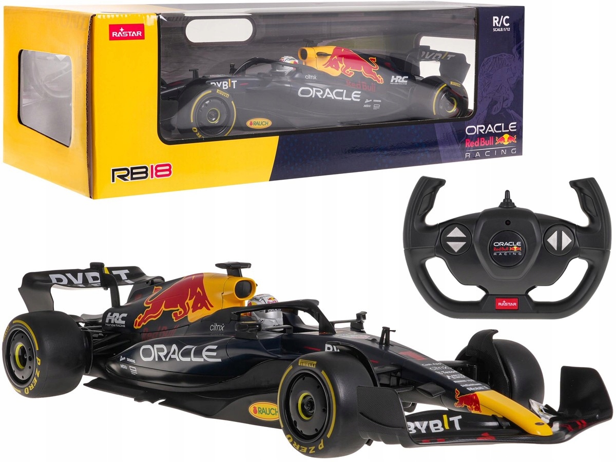 szybkie zdalnie sterowane autko Oracle Red Bull Racing RT18 1:12 Rastar
