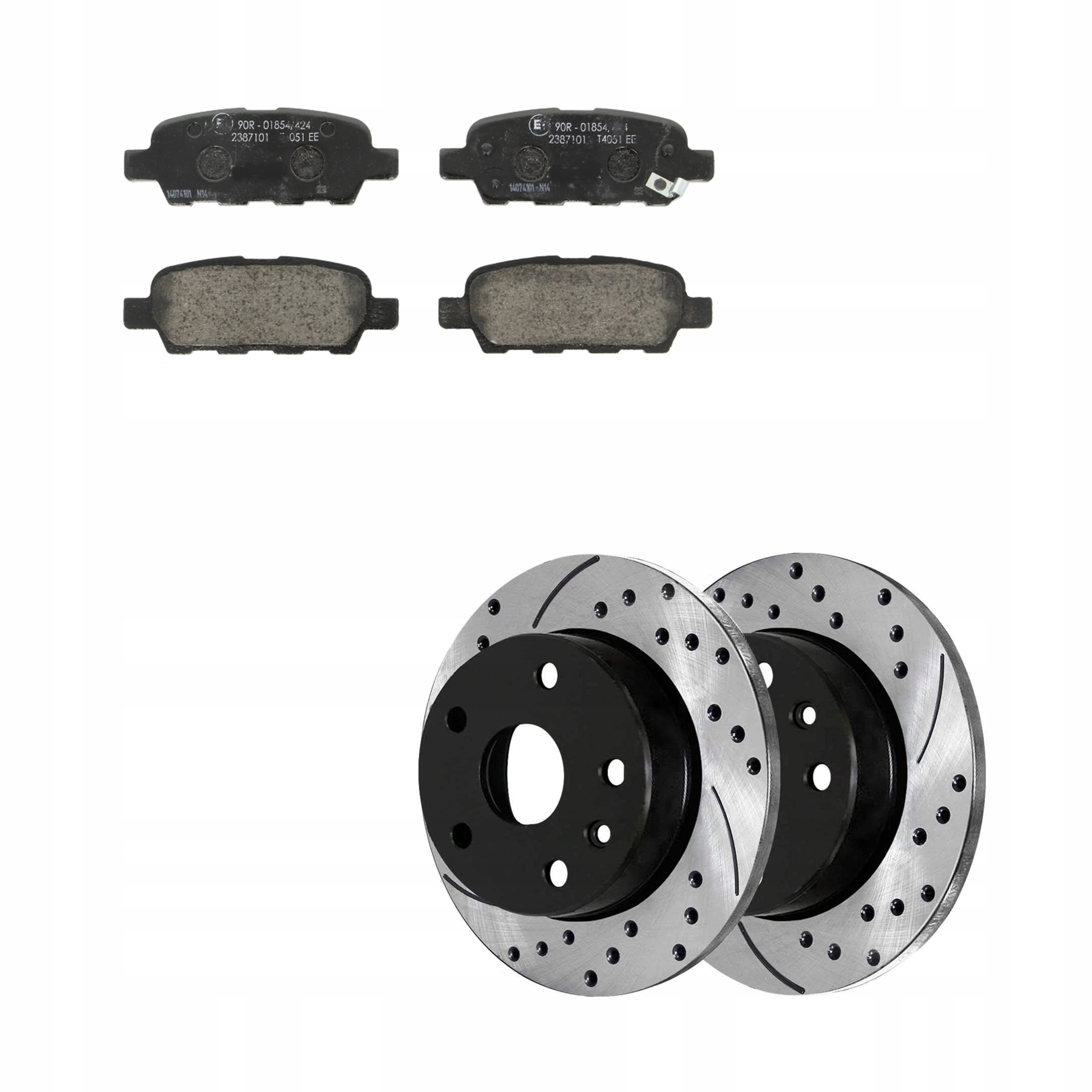 Попередньо просвердлені диски + задні колодки QASHQAI JUKE