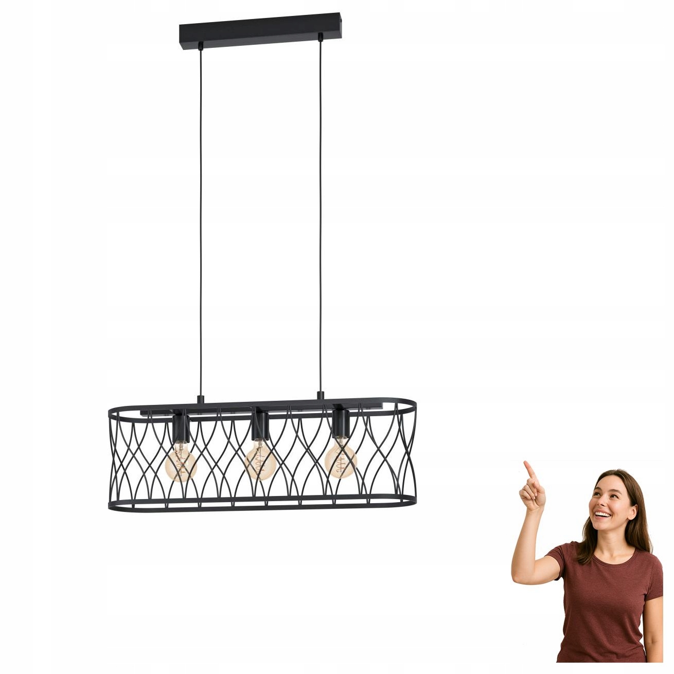 Závěsná lampa Giltspur 43554 Eglo