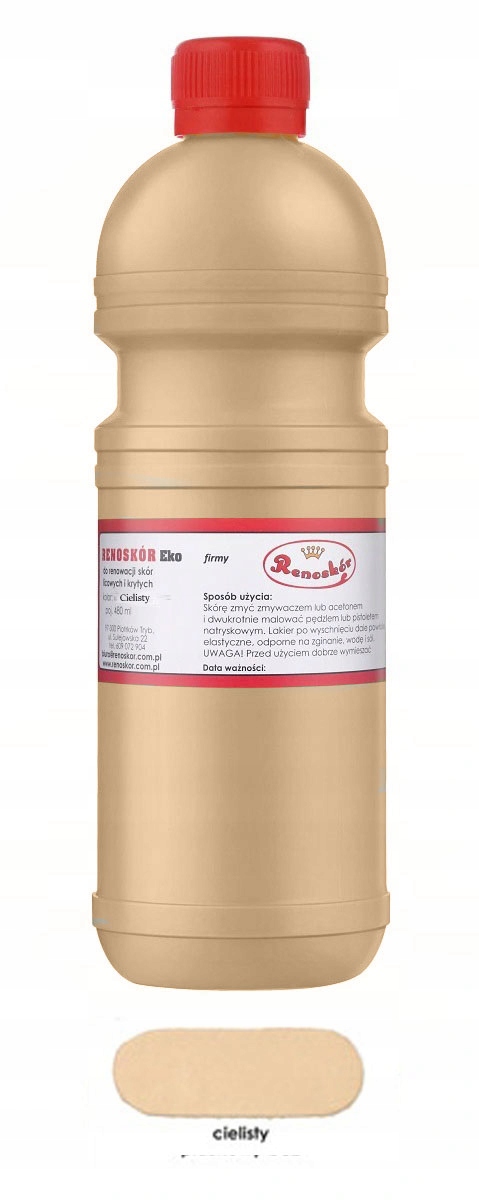 

Renoskór Farba Lakier Do Skóry Cielisty 480ML
