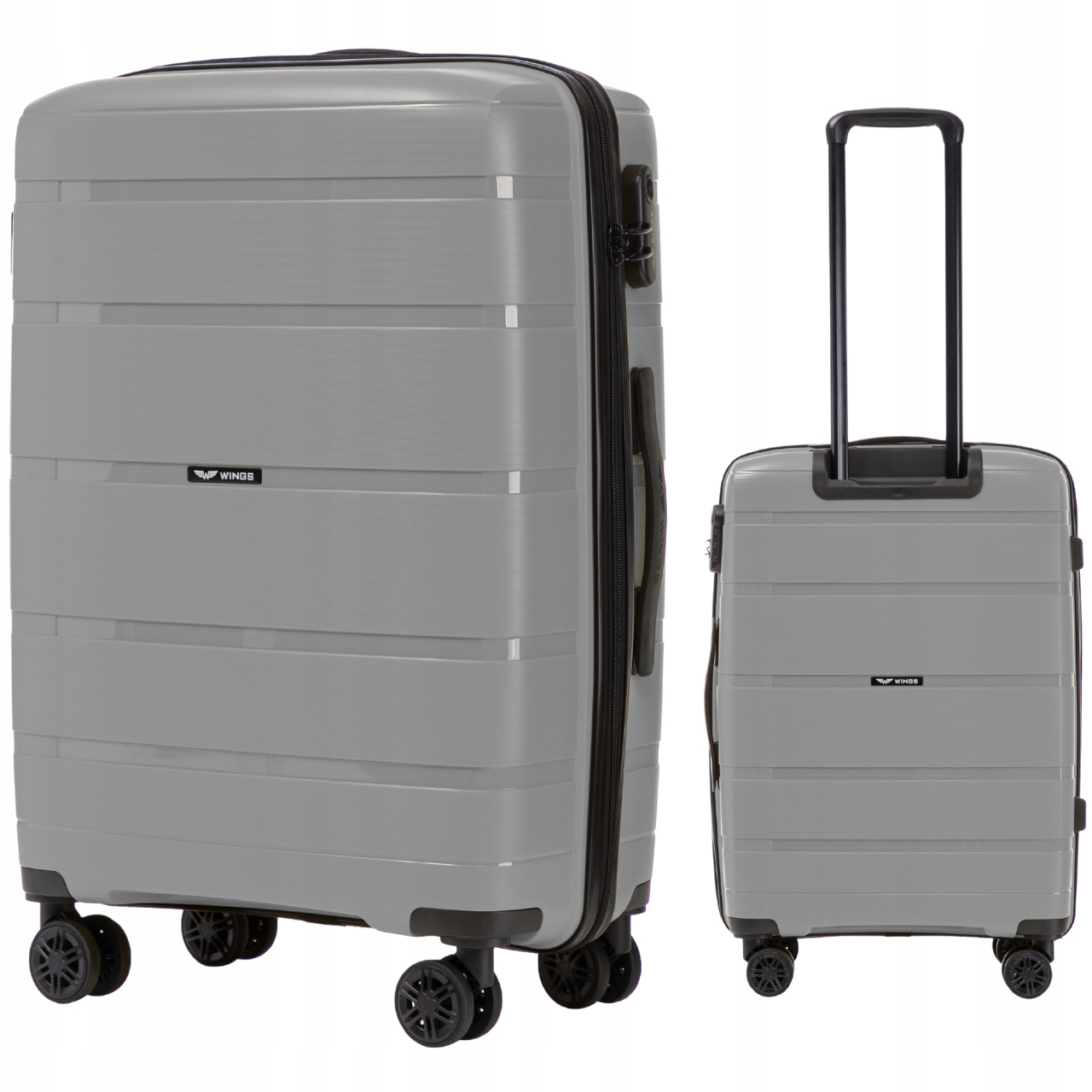 Střední zavazadlo Wings Cestovní kufr Hawfinch 3.0 Dark Grey, tvrdý