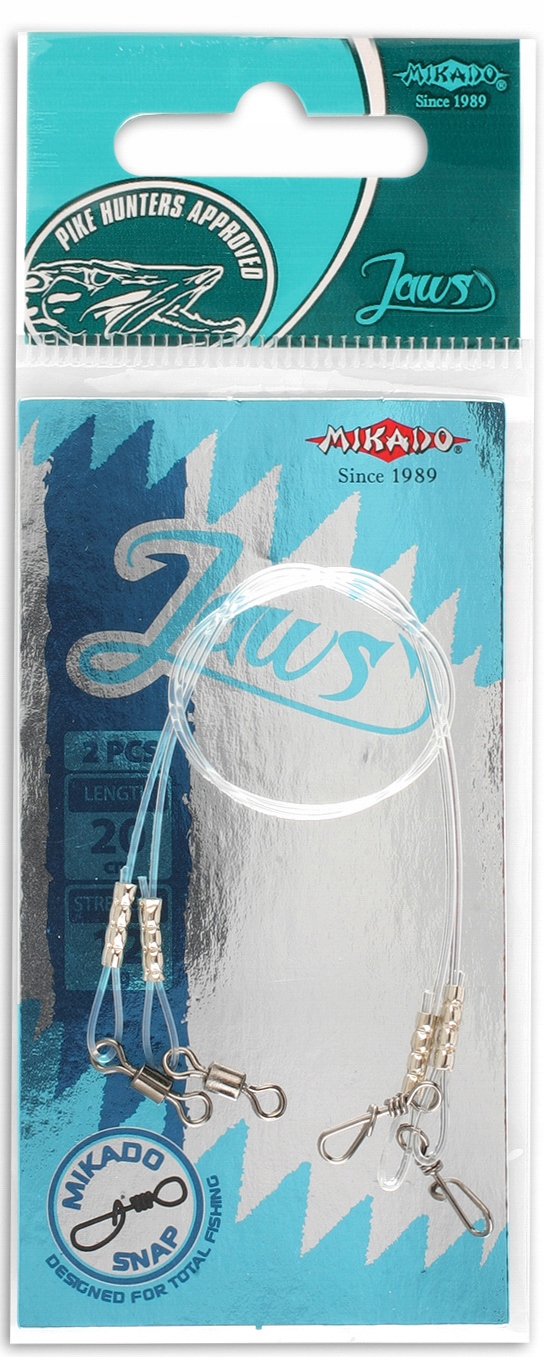 Mikado przypon fluorocarbonowy Jaws 25cm/15kg