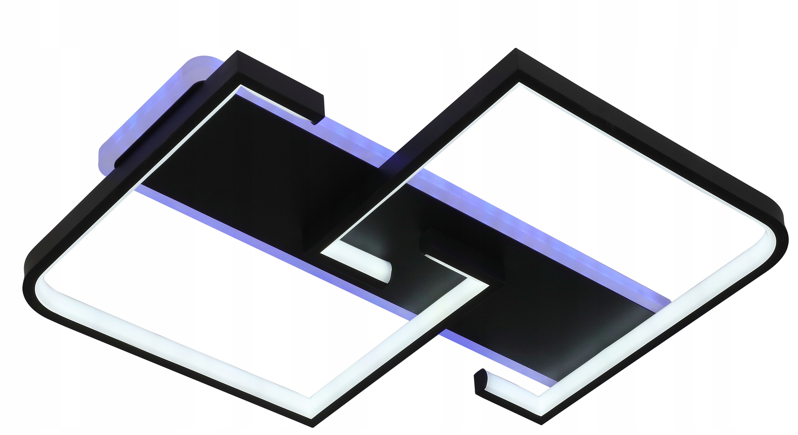 LAMPA LED KWADRAT SUFITOWA PLAFON LED OPRAWA + PILOT + RGB Marka Amper