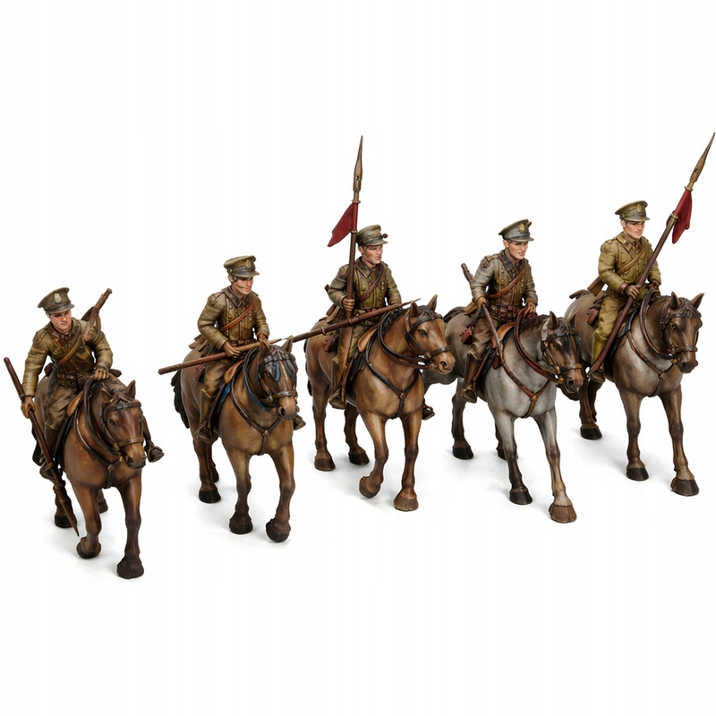 Figurka Zestaw Ułani Żołnierz Polski WW2 Wersja Mini Model 3d Skala 1:72