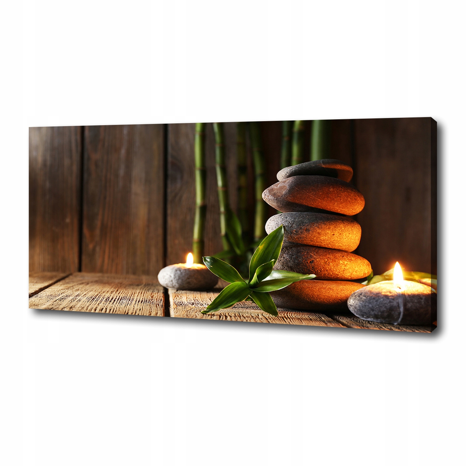 

Foto obraz na płótnie Kamienie zen bambus 125x50cm