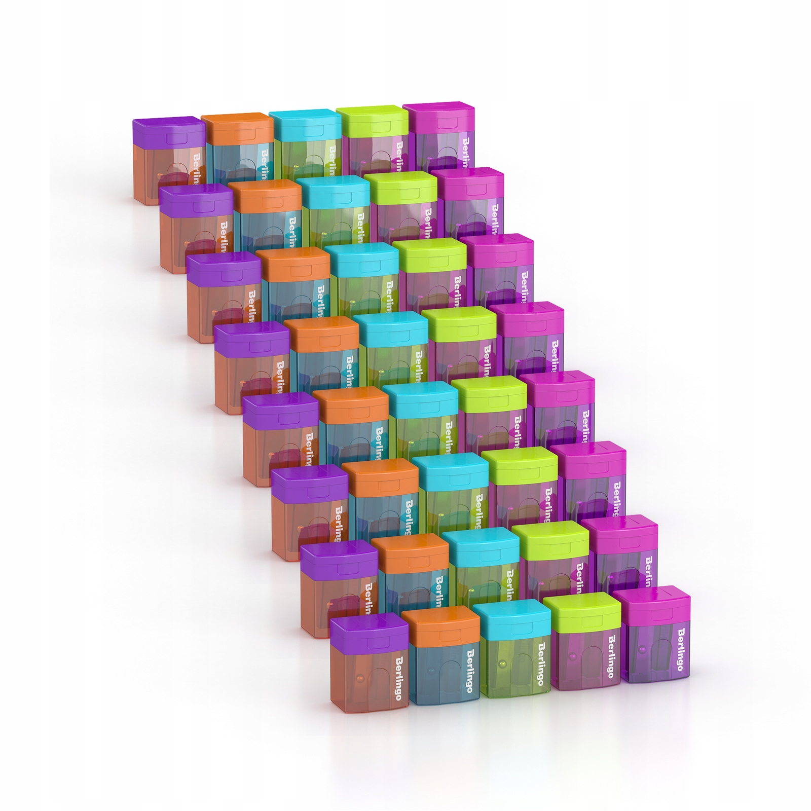 Berlingo temperówka, 1 otwór, pojemnik, 20szt Marka Berlingo