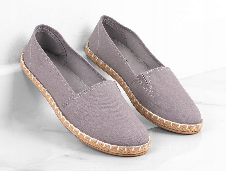 

Szare Espadryle Balerinki Elisa 37