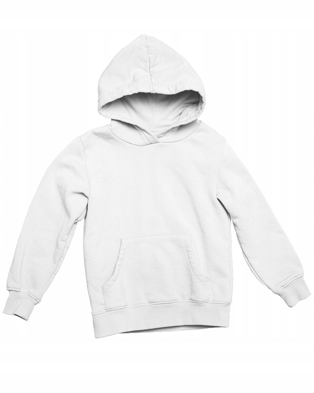 Bluza Z Kapturem Zebra Nadruk Biała Rozmiar XL