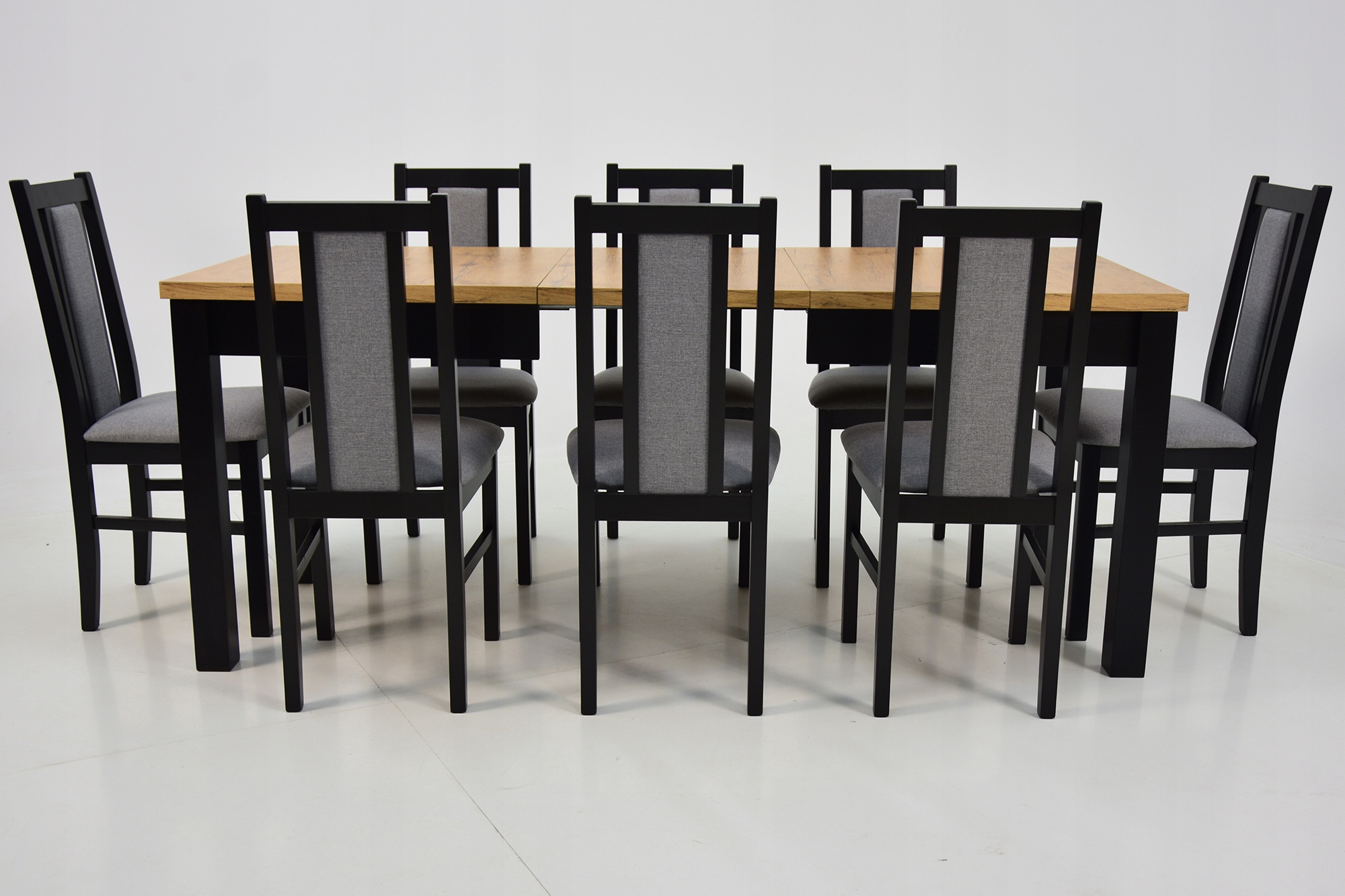 Stół 80x140/240 cm + 8 krzeseł do salonu jadalni Długość stołu 140 cm