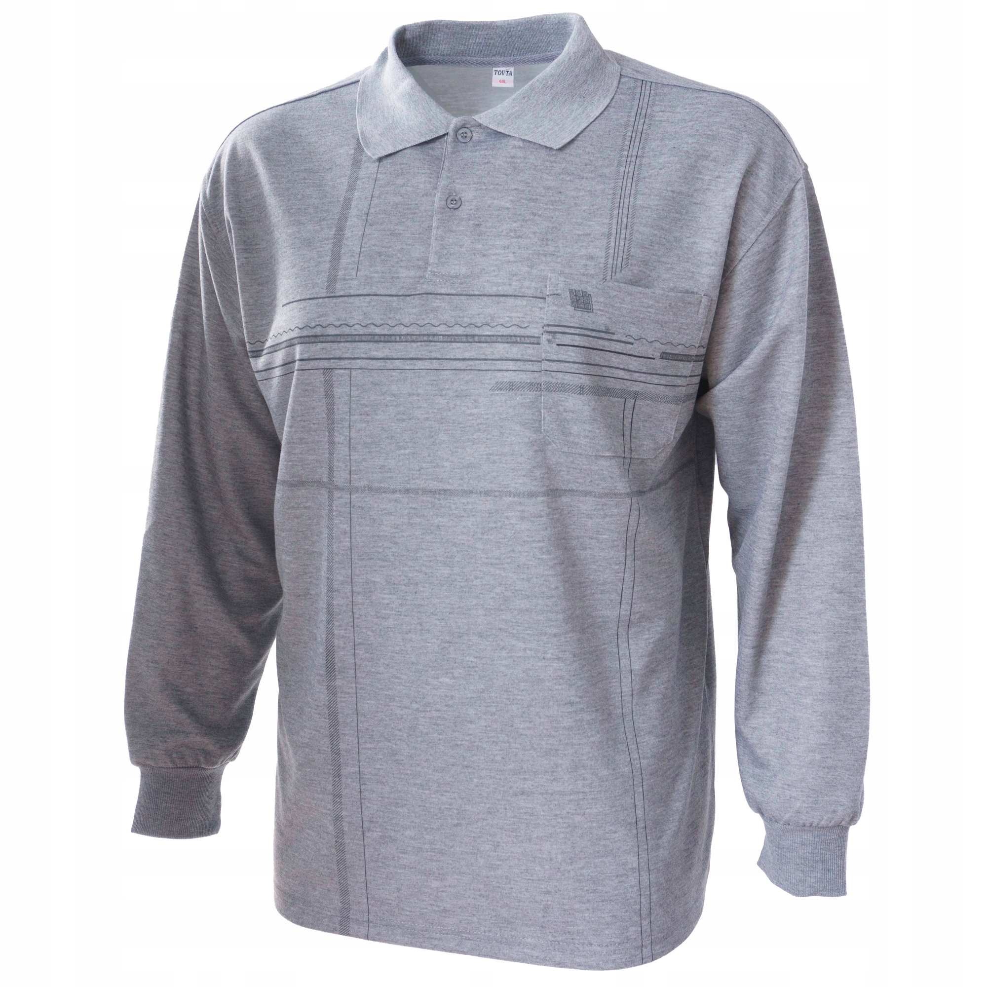 

Bluza męska polo z długim rękawem duże 5XL / 6XL