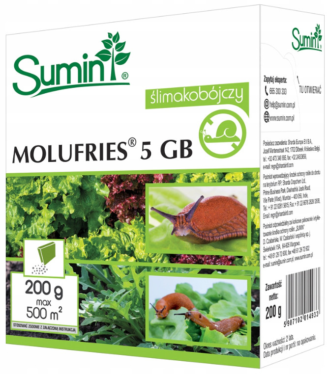 

Sumin Molufries 5 Gb na ślimaki granulat 200 g