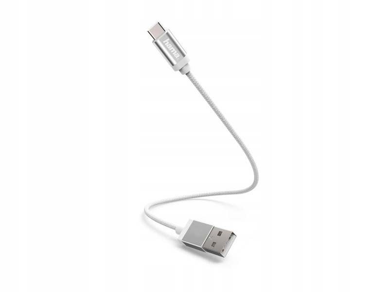 Kabel USB-C Hama 178284 0,2 m biały