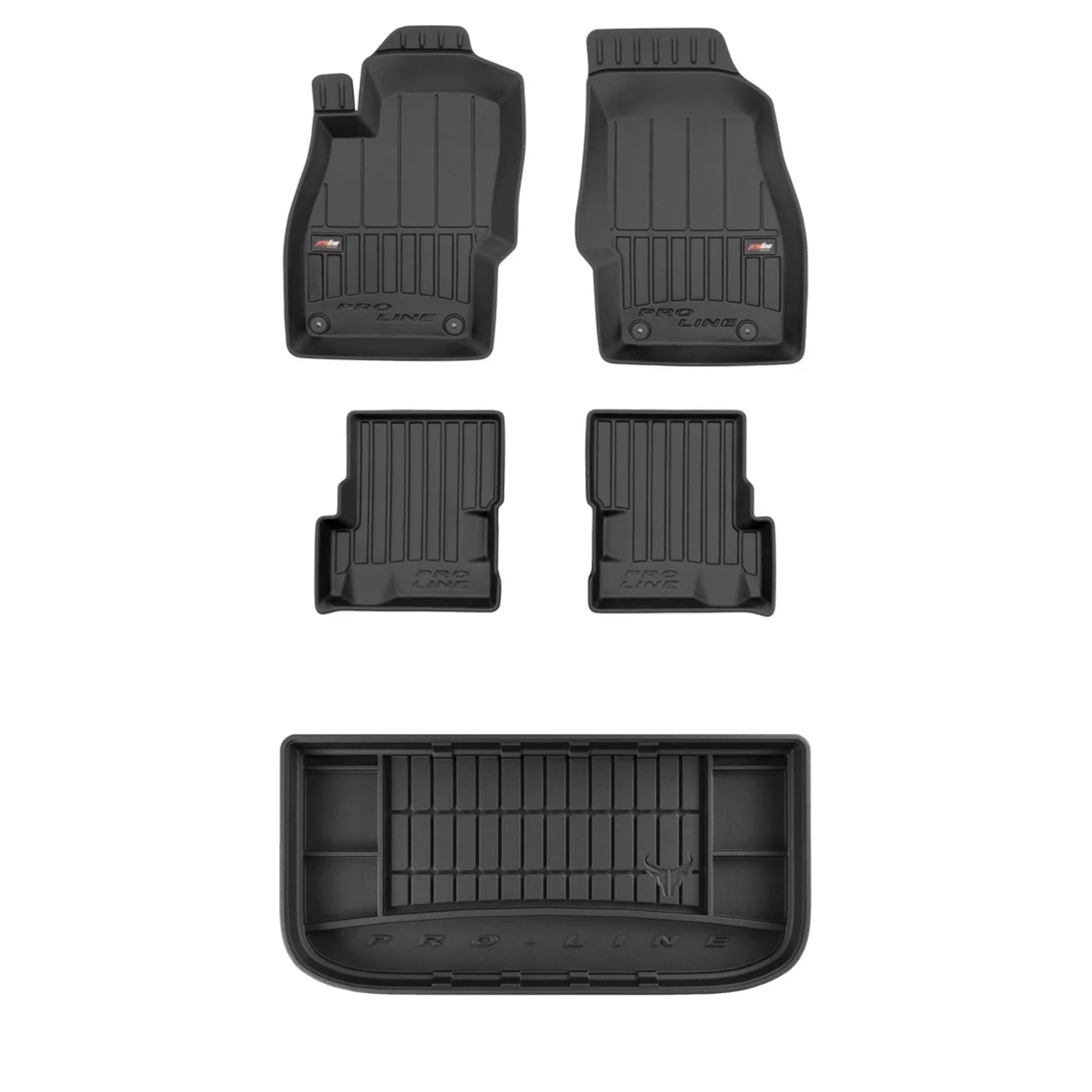3D gumová sada koberců a rohožek Opel Adam 2012-2019 Hatchback, bez regulace