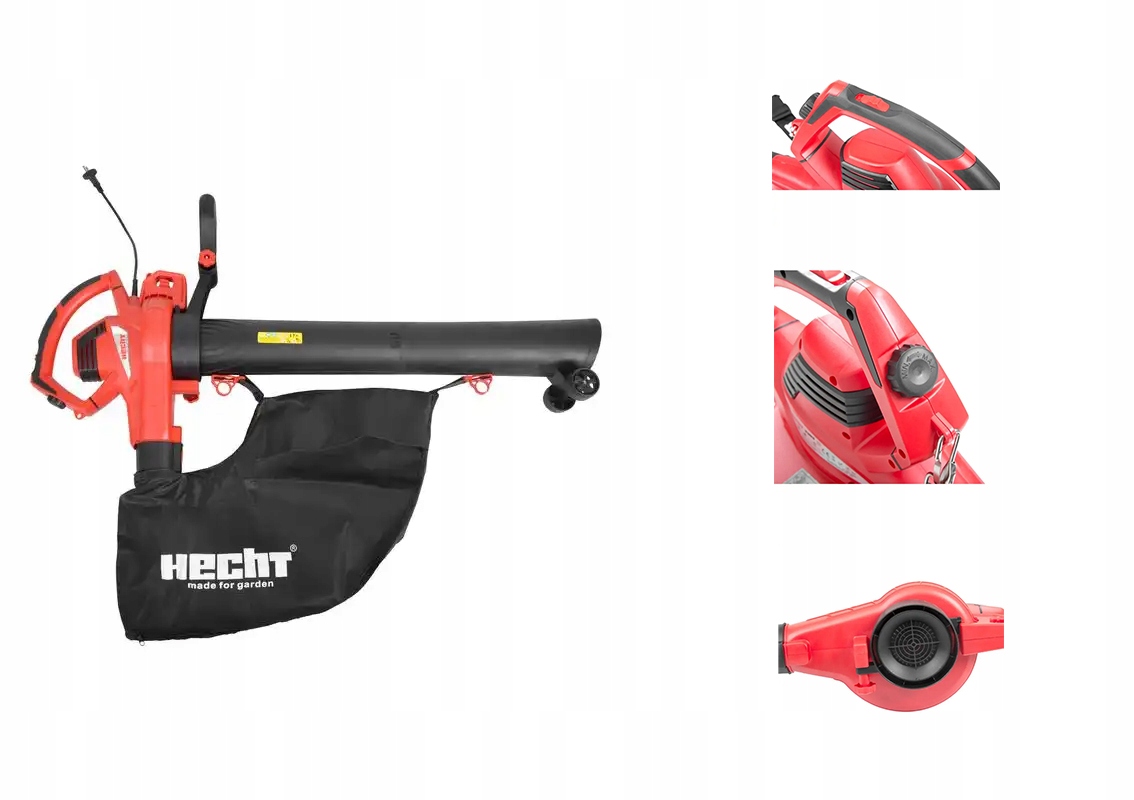 Dmuchawa Odkurzacz Elektryczny Do Liści Śniegu Ogrodowa HECHT3303 Moc 3000W